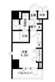 東京メトロ日比谷線 入谷駅 徒歩2分 8階建 築21年の間取り写真