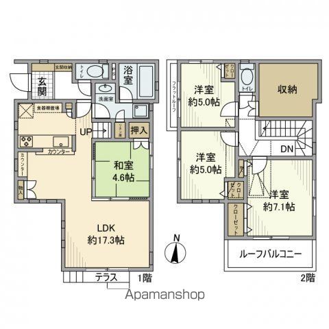 小倉戸建の間取り写真