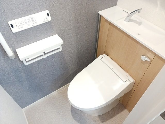 小田急線 玉川学園前駅 徒歩17分 2階建 築2年のトイレ写真