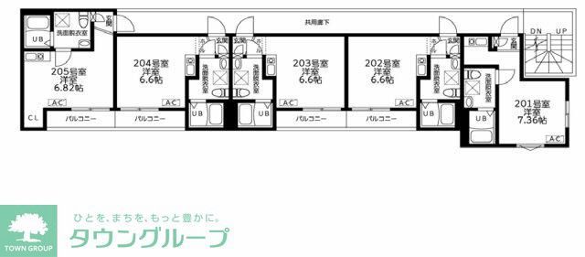 プルームコート川崎浅田の間取り写真
