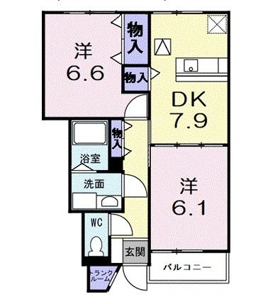 ソレアード　カーサＡの間取り