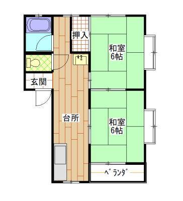 駅前コンフォルトの間取り