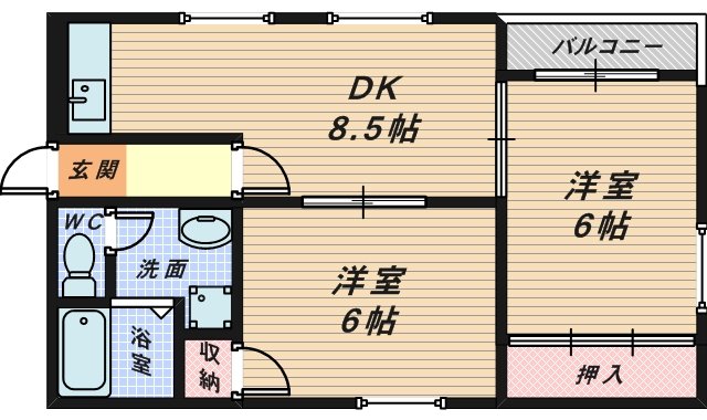 ベルエール深井の間取り