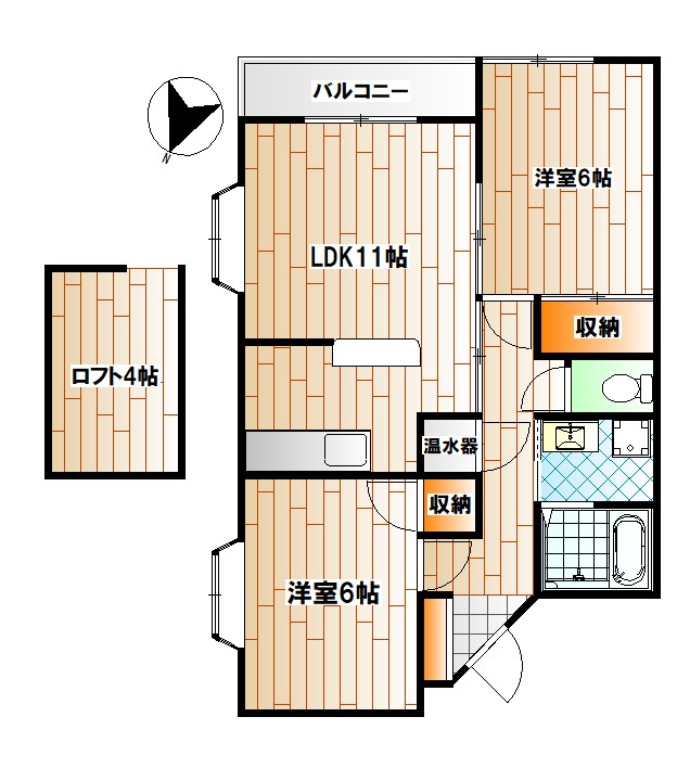 ステータスしらねの間取り