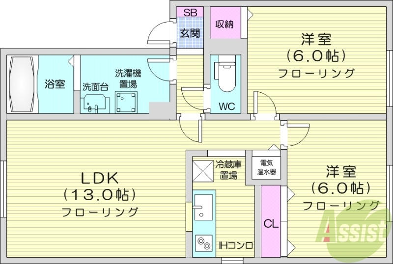 アルカディア5の間取り