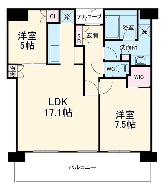 ザ・パークハウス中之島タワーの間取り