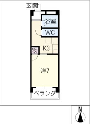 貝沼ハイツの間取り