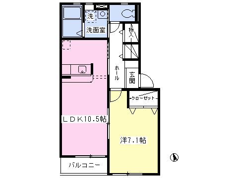 シャルマン桜Ｂの間取り