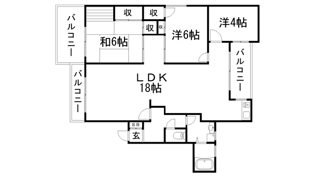 丸山ビルの間取り