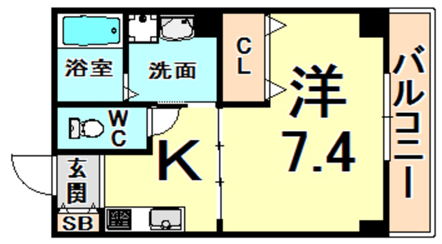 ボヌール伊丹の間取り