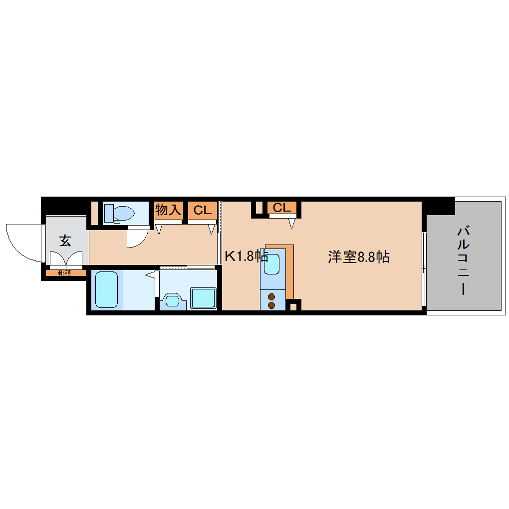 大和高田市大中東町のマンションの間取り