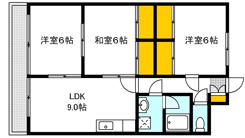 キャッスル林の間取り