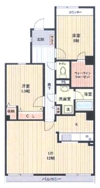 さいたま市北区土呂町のマンションの間取り