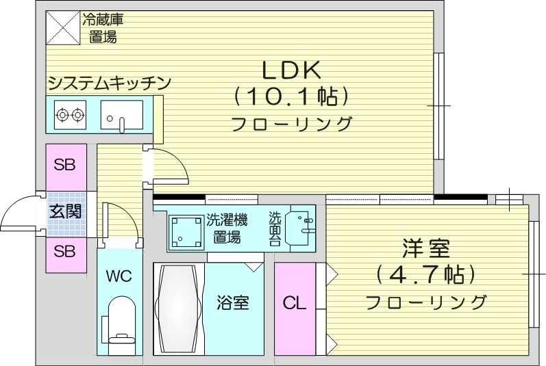 FUTABASQUAREN21の間取り