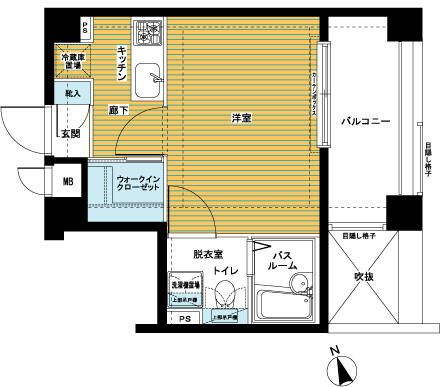 トーシンフェニックス新高円寺クアトロの間取り