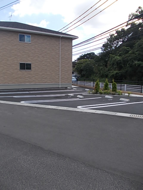 【鹿児島市山田町のアパートの駐車場】