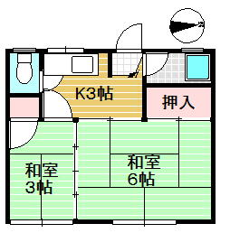 岡村マンションの間取り