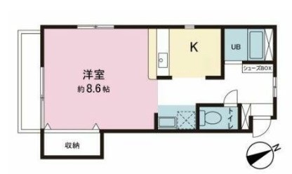 日野市栄町のアパートの間取り