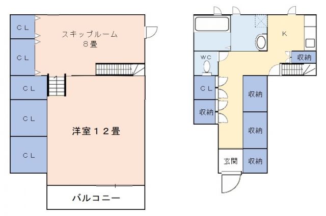 名西郡石井町高原のアパートの間取り