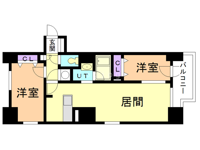 アルファタワー札幌南４条の間取り