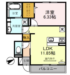 メゾンクローバーの間取り