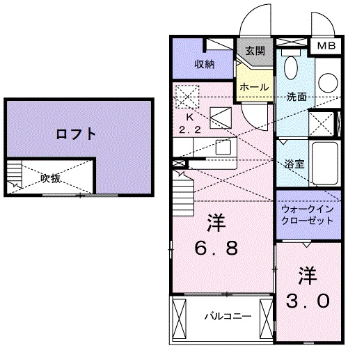 フィオーレ西都の間取り