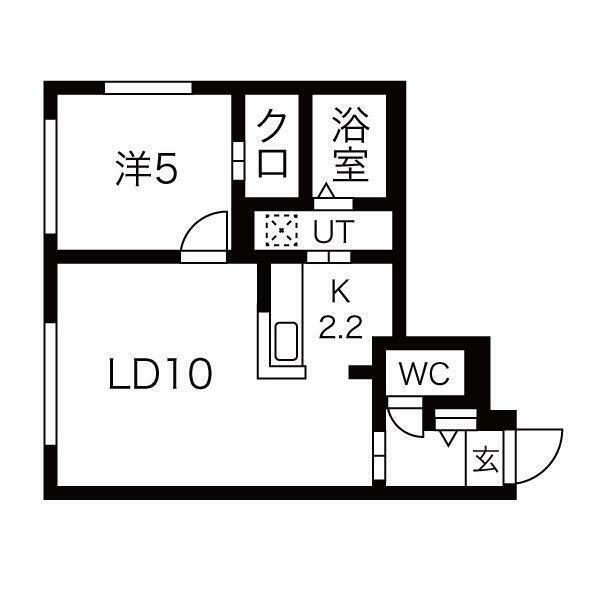 コローレ月寒東の間取り