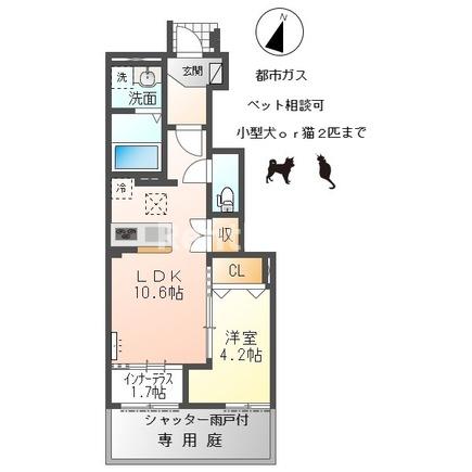 今伊勢町馬寄新築アパートの間取り