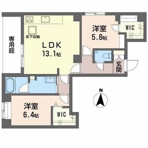 神戸市須磨区潮見台町のアパートの間取り