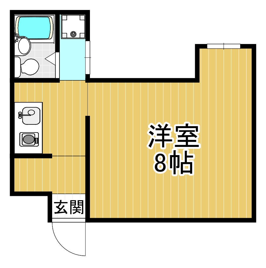 川端マンションの間取り