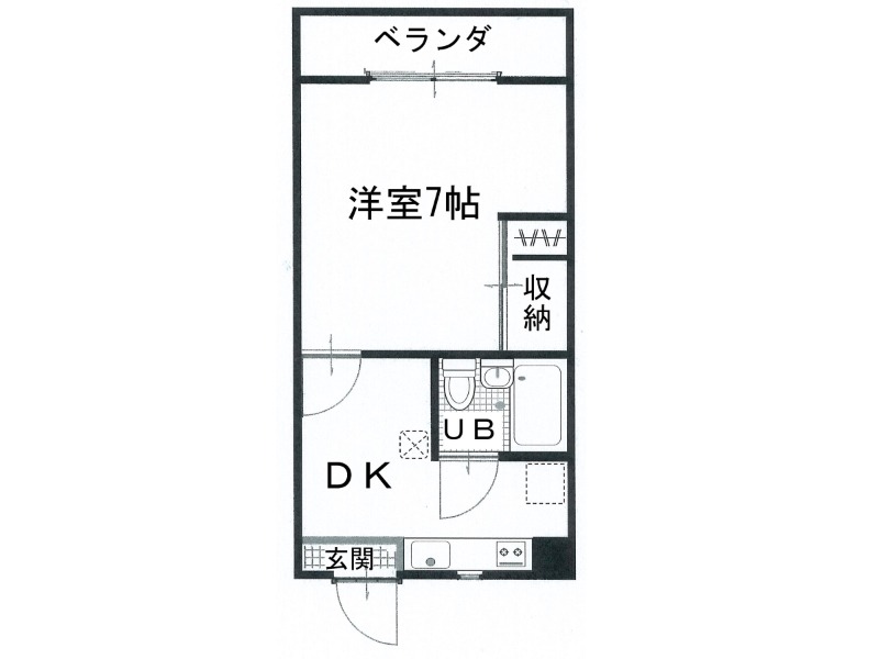 綿蒔ハイツ１号地の間取り