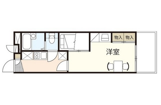 広島市中区国泰寺町のマンションの間取り