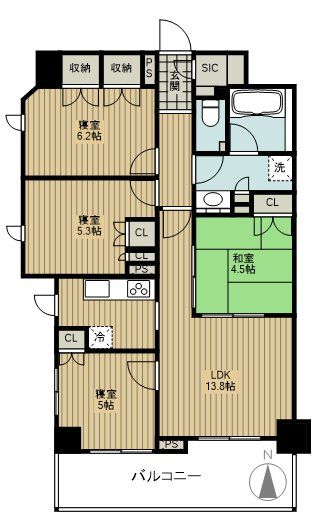 ガーデンホーム西国分寺の間取り