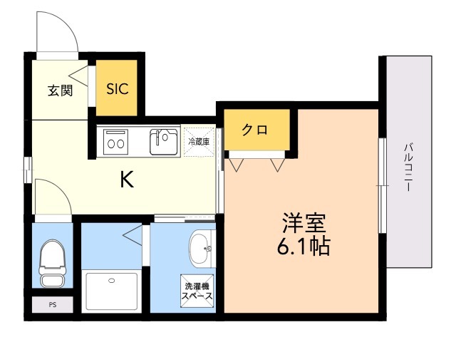 【パシフィカ二日市駅前の間取り】