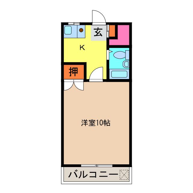峰町ダイゴハイツBの間取り