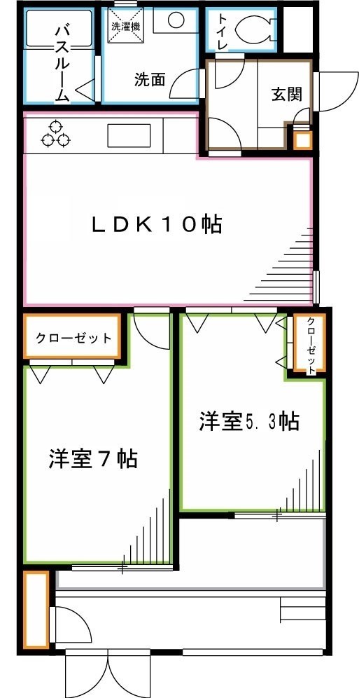 杉並区天沼のマンションの間取り