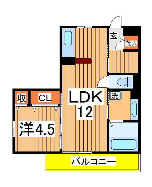 グランドゥール３の間取り