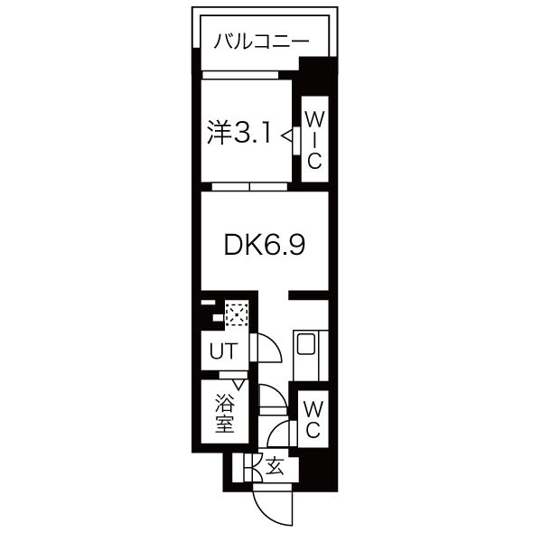 ミラージュパレス難波クルヴァの間取り