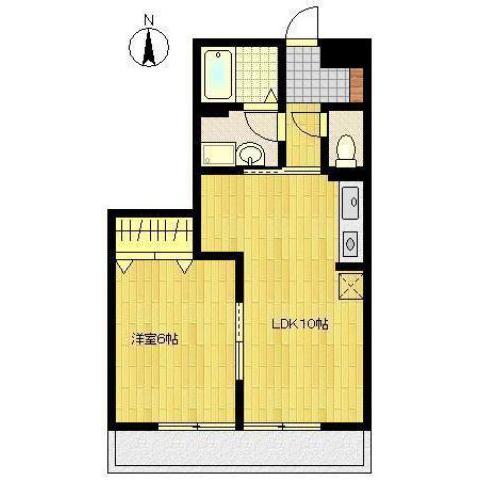 サンライズ花房小路　Aの間取り