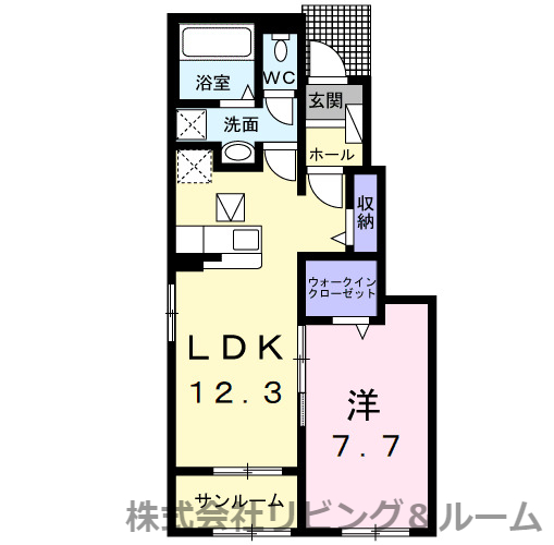 インスラ　佐原　Ａの間取り