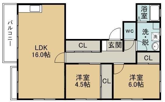 海洋グリーンハイツの間取り