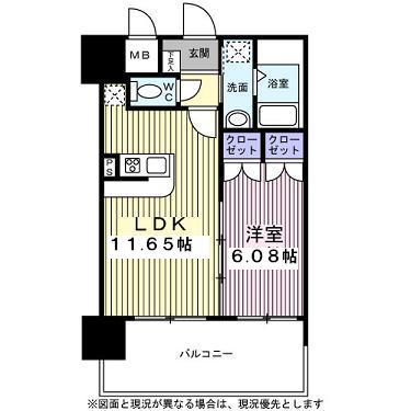 アルティザ仙台花京院の間取り