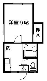 船橋市馬込西のアパートの間取り