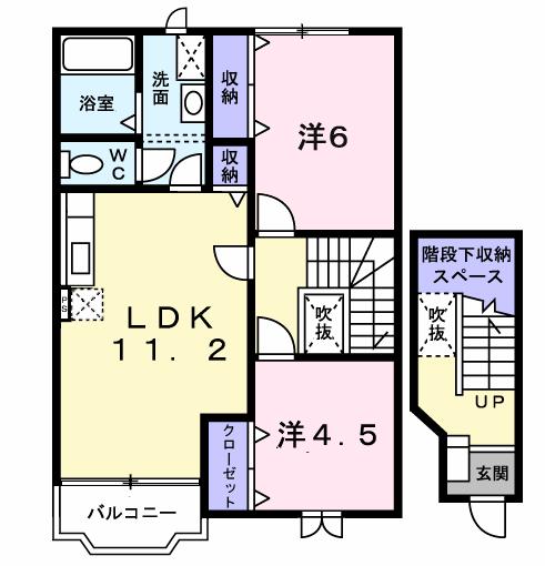 センシアＢの間取り