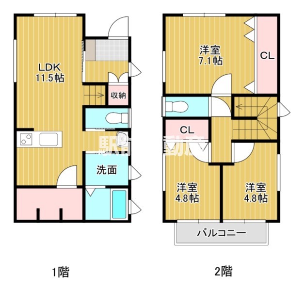 【仮）八戸新築借家の間取り】