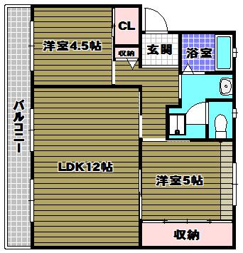 ヴィラナリー狭山7号棟の間取り