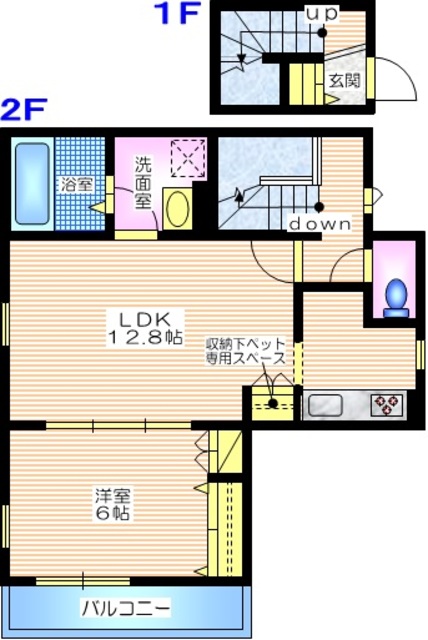 ヘーベルメゾン　オリヴィエの間取り