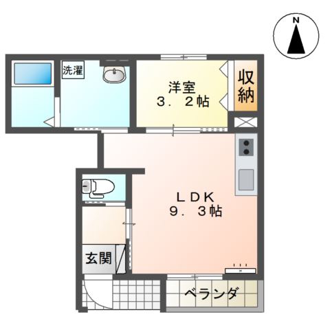 アラリバー塩冶の間取り