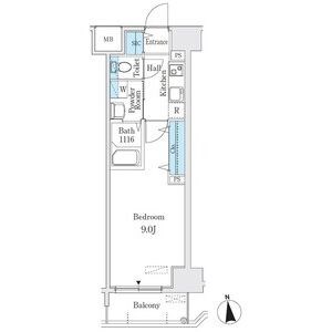 名古屋市西区花の木のマンションの間取り