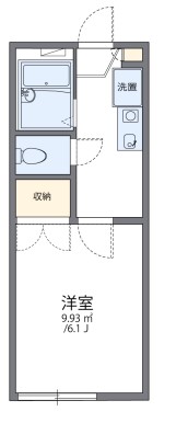 伊丹市東野のアパートの間取り